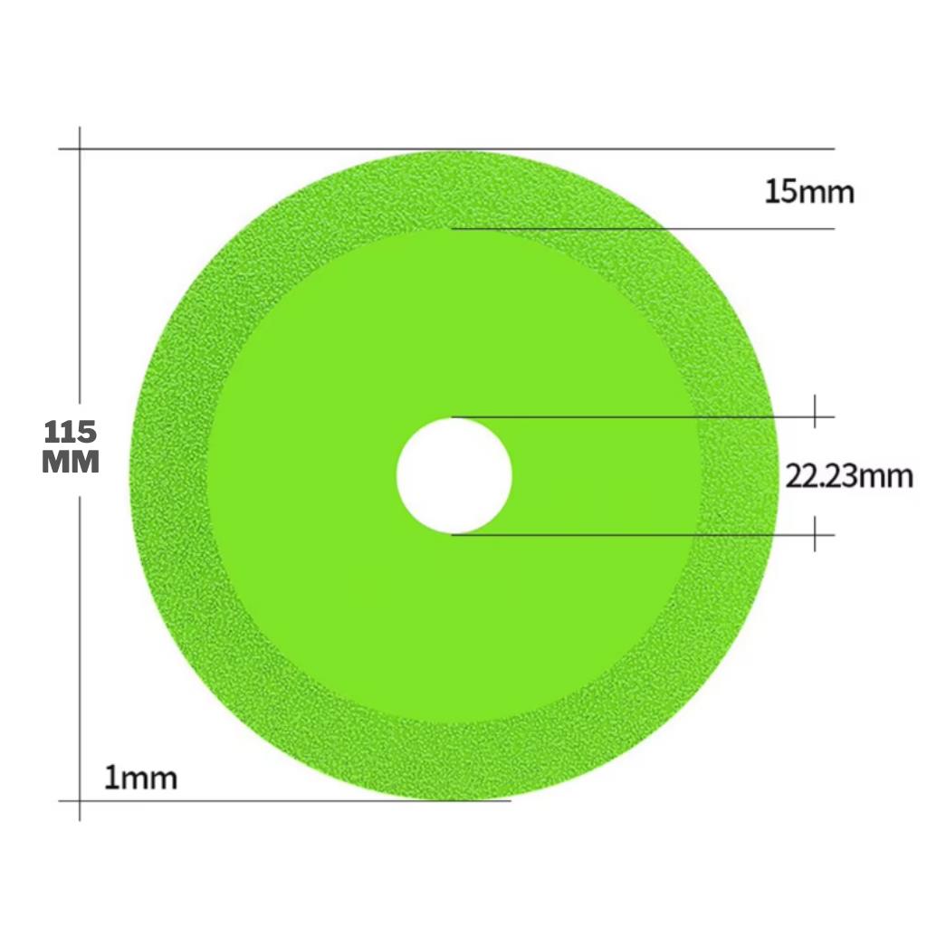 Cam Seramik Taş Fayans Şişe Kesme Diski 115 mm Cam Seramik Taş Fayans Şişe Kesme Diski 115 mm