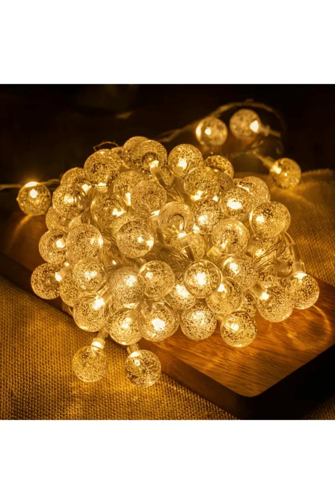 Güneş Enerjili 50 LED 7 Metre Günışığı Sarı Renk Dış Mekan Bahçe Teras Ağaç Led Işık 8 Modlu Güneş Enerjili 50 LED 7 Metre Günışığı Sarı Renk Dış Mekan Bahçe Teras Ağaç Led Işık 8 Modlu